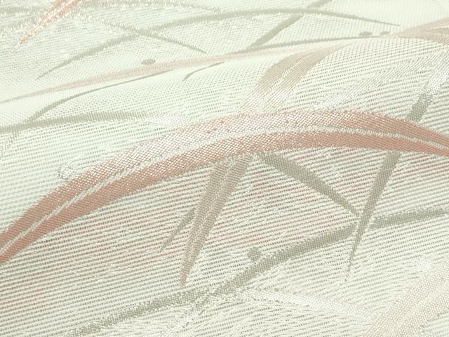 平和屋着物*夏物 六通柄袋帯 露芝文 銀糸 CABL5471rv