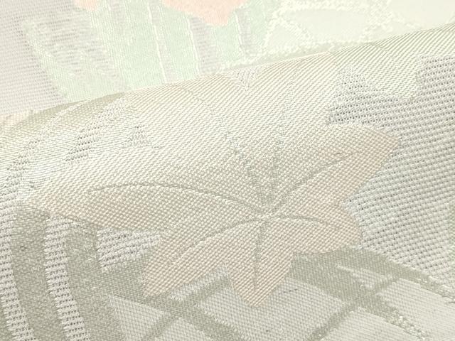 平和屋着物*夏物 六通柄 京袋帯 杜若 楓 銀糸 CABL5474rv
