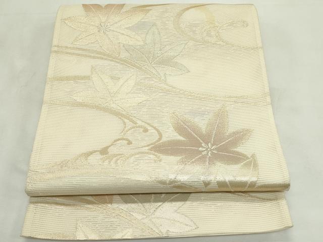 平和屋着物*夏物 六通柄袋帯 竜田川 金銀糸 正絹 逸品 CABL5499rv