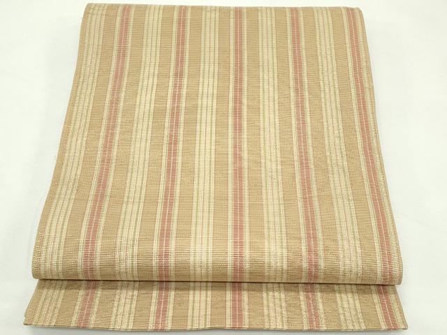 平和屋着物*夏物 六通柄袋帯 花間道 金糸 正絹 逸品 CABL5541rv
