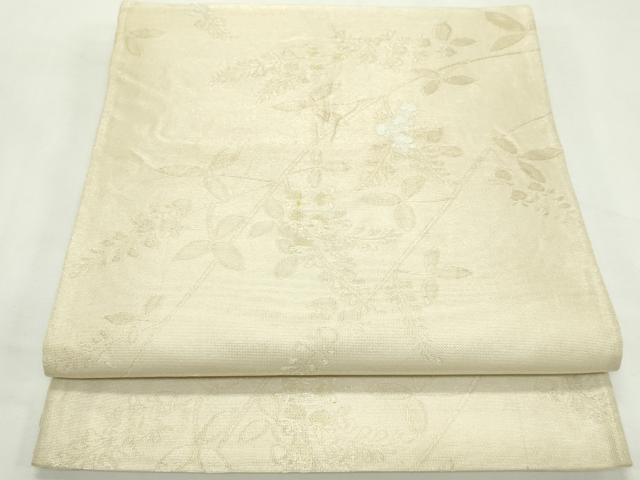 平和屋着物*夏物 西陣 川島織物 六通柄 京袋帯 草花文 金糸 正絹 逸品 CABL5565rv