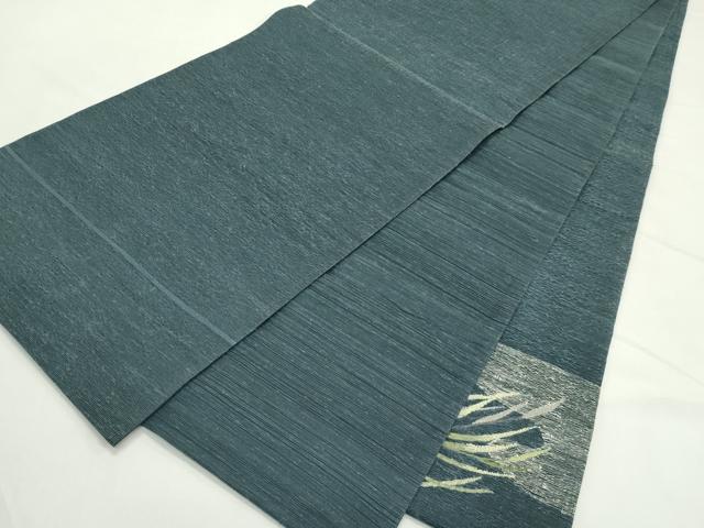 平和屋着物*夏物 太鼓柄袋帯 すくい織 夏虫 草木文 正絹 逸品 CABL5592rv