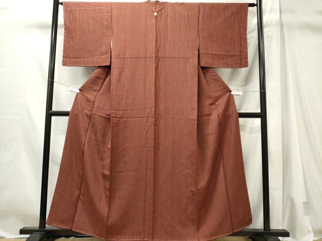 平和屋着物■上質な紬 よろけ縞 正絹 逸品 未使用 CABL5631ou