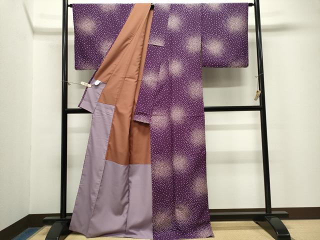 平和屋着物■小紋 舞桜文 洗える着物 CABL5659ou