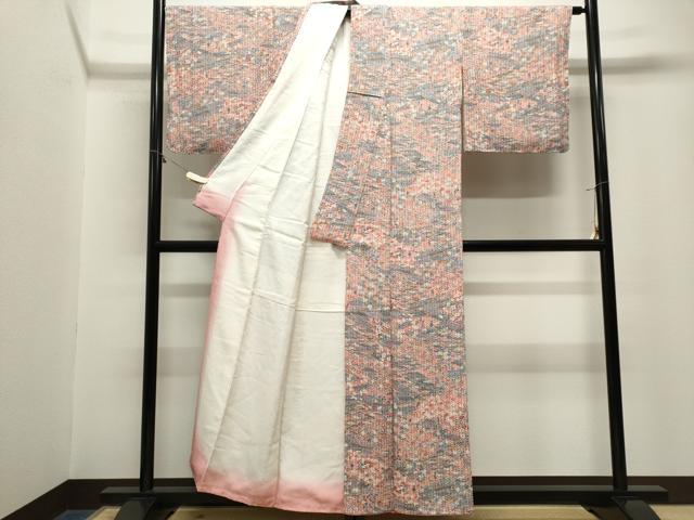 平和屋着物■上質な小紋 人物風景花文 正絹 逸品 CABL5684ou