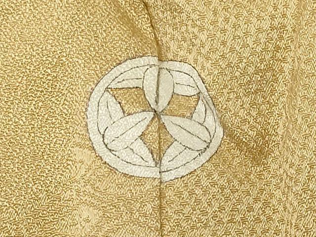 平和屋着物■上質な色無地 雲取り吉祥地紋 浅黄色 正絹 逸品 CABL5723oy