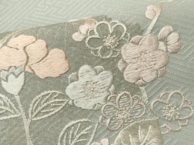 平和屋着物■中国三大刺繍 相良刺繍 訪問着 花籠文 金彩 ますいわ屋扱い 正絹 逸品 CABL5739oy