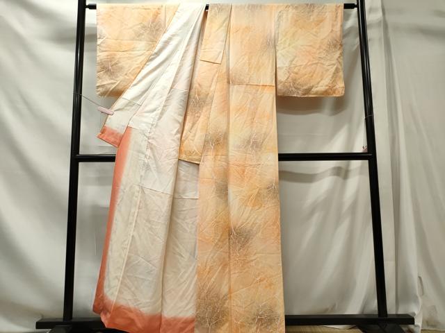 平和屋着物■上質な小紋 草木文 暈し染め 正絹 逸品 CABL5748oy