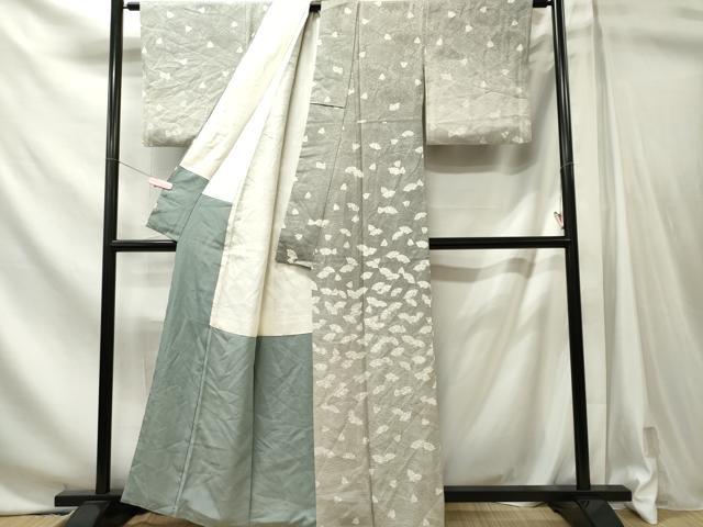 平和屋着物■訪問着 舞扇面文 正絹 逸品 CABL5752oy