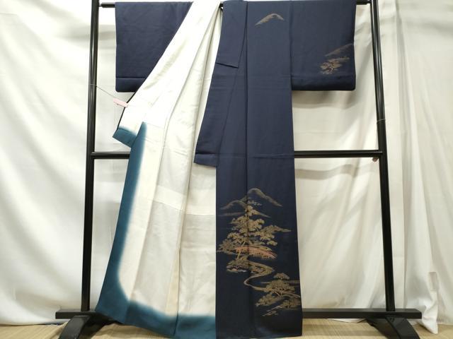 平和屋着物■訪問着 遠山風景文 金彩 正絹 逸品 CABL5755oy