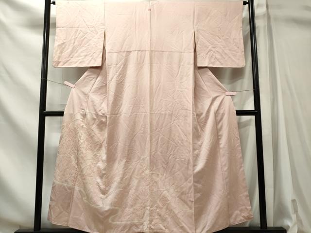 平和屋着物■中国三大刺繍 相良刺繍 色留袖 草花文 正絹 逸品 CABL5756ou
