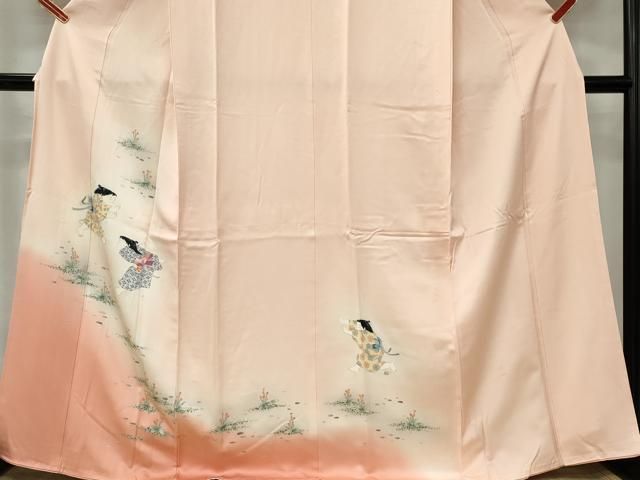平和屋着物■訪問着 童子遊び 暈し染め 正絹 逸品 CABL5828ou
