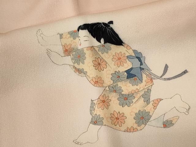 平和屋着物■訪問着 童子遊び 暈し染め 正絹 逸品 CABL5828ou