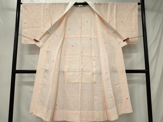 平和屋着物■長襦袢 無双仕立て 絞り 菊地紋 正絹 逸品 CABL5833ou