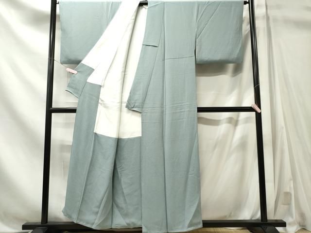 平和屋着物■上質な色無地 秘色色 正絹 逸品 CABL5847ou