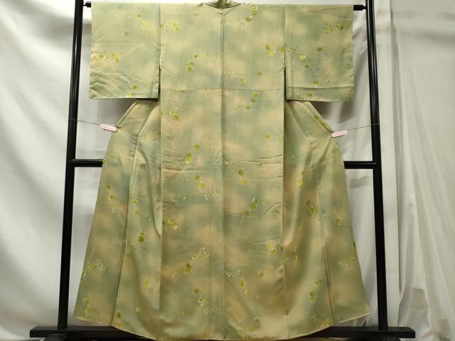 平和屋着物■上質な小紋 草花文 暈し染め 正絹 逸品 CABL5858ou