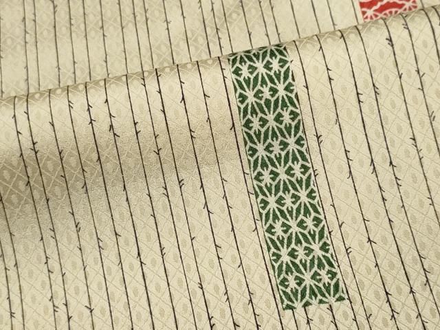 平和屋着物■上質な小紋 縞 正絹 逸品 CABL5865ou