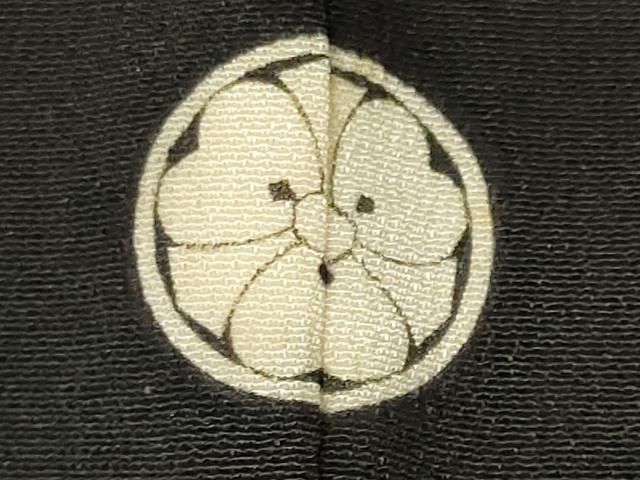平和屋着物■豪華黒留袖 刺繍 尾長鶏花文 金彩 正絹 逸品 CABL5871ou