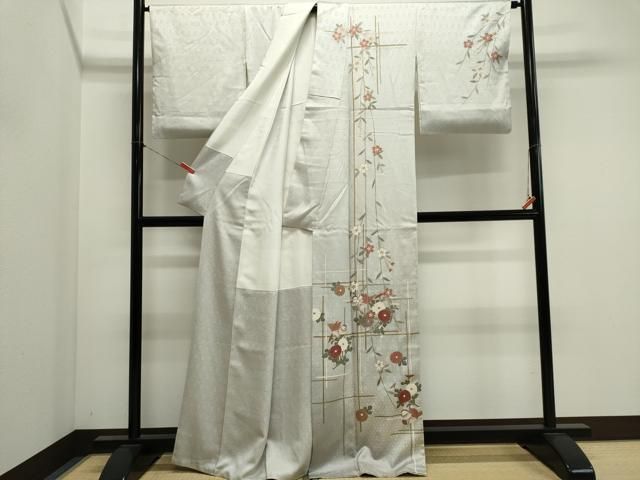 平和屋着物■訪問着 鴛鴦花文 暈し染め 正絹 逸品 CABL5884ou