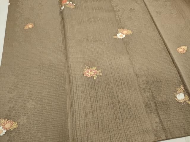 平和屋着物■上質な小紋 舞花文 金彩 正絹 逸品 CABL5904ou