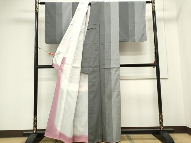 平和屋着物■上質な紬 縞 正絹 逸品 CABL5947ou
