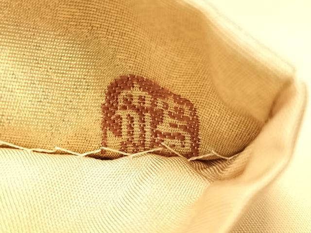 平和屋着物●織匠十一代目 篠屋宗兵衛 謹製 綴れ唐織 六通柄袋帯 唐織 立波千鳥丸文 金銀糸 正絹 逸品 CABL6028vp