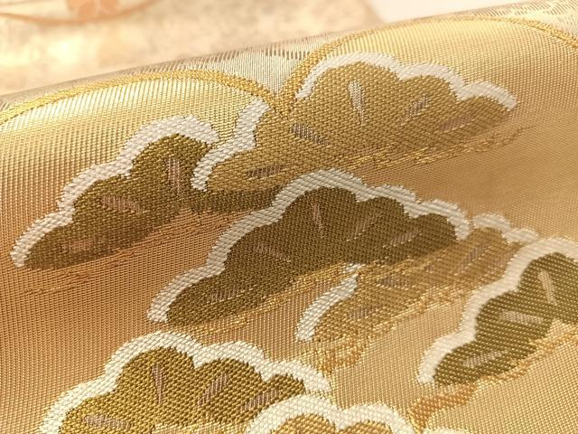 平和屋着物●西陣 川島織物 六通柄 本袋帯 草花文 金銀糸 引箔 正絹 逸品 CABL6088vp
