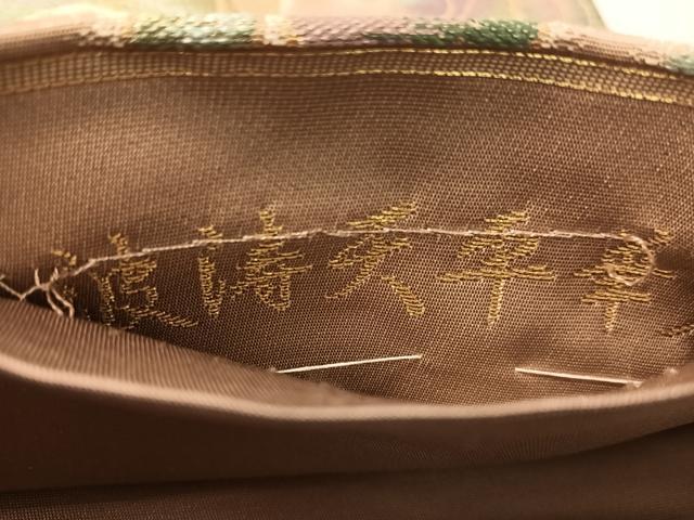 平和屋着物●六通柄袋帯 波涛天平華文 金糸 正絹 逸品 CABL6098vp
