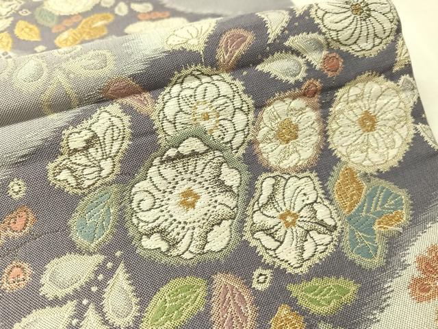 平和屋着物●六通柄袋帯 辻が花 ラメ糸 金糸 やまと誂製 正絹 逸品 未使用 CABL6118vp