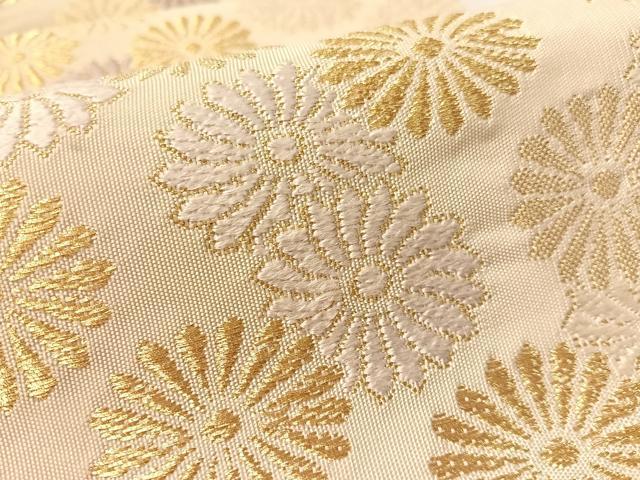 平和屋着物●六通柄 本袋帯 唐織 綴れ 龍宮菊 金糸 正絹 逸品 CABL6120vp