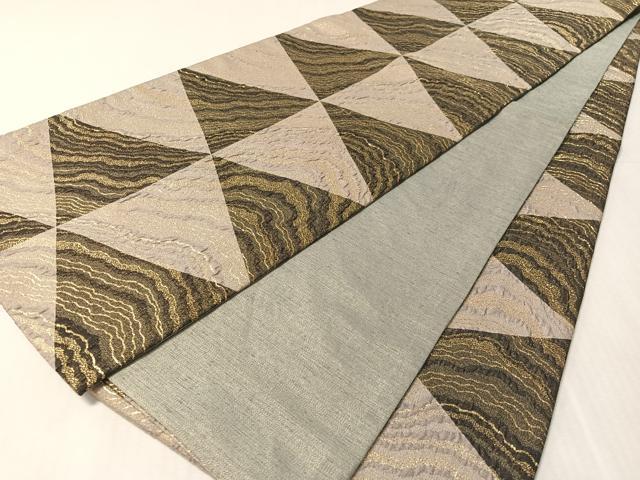 平和屋着物●森英恵・HANAE MORI 全通柄袋帯 ふくれ織 道長吉祥文 金糸 正絹 逸品 CABL6126vp