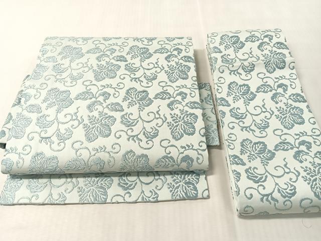 平和屋着物●つけ帯 唐織 桐唐草文 正絹 逸品 CABL6131vp
