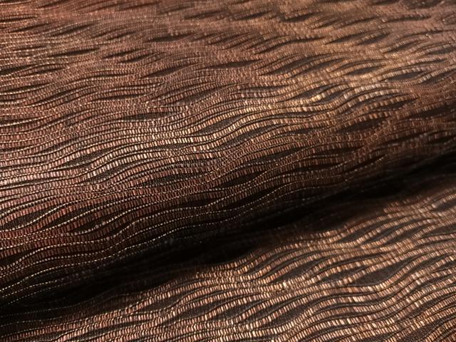 平和屋着物▽六通柄袋帯 スリーシーズン 春夏秋 櫛織 霞文 金糸 正絹 逸品 CABL6161vp