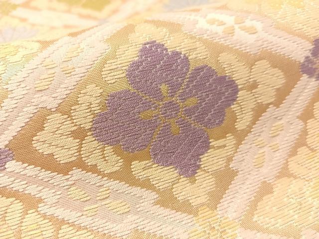 平和屋着物●麗袋帯 京・唐織 名宝之宴 金彩 正絹 逸品 CABL6192vp