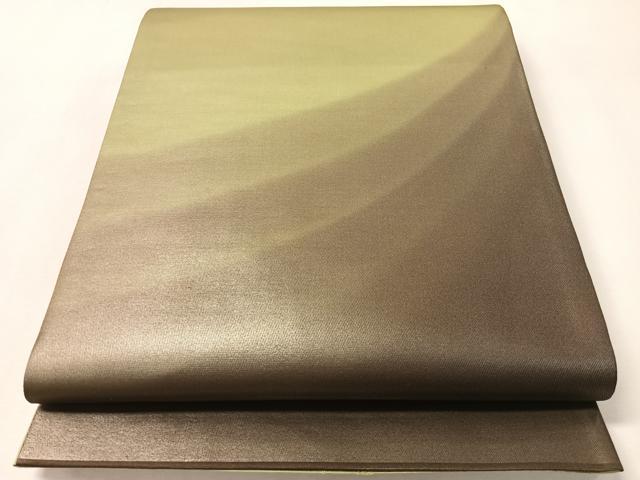 平和屋着物●染色作家 斉藤三才 太鼓柄袋帯 斜線文 正絹 逸品 未使用 CABL6250vp