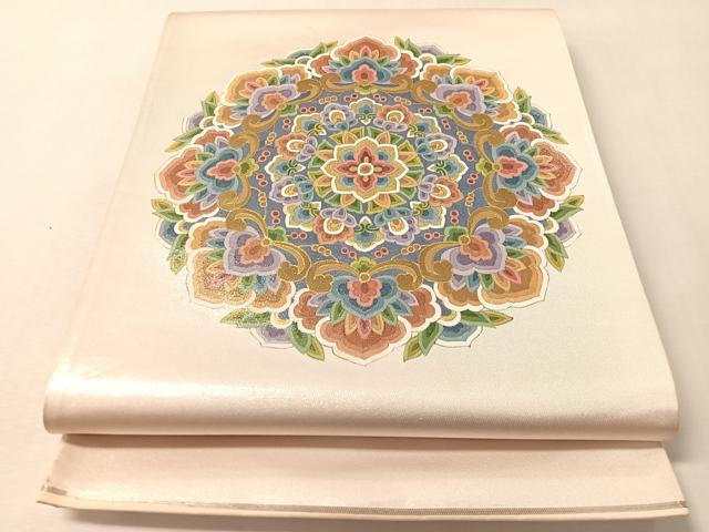 平和屋着物●西陣 太鼓柄袋帯 作家物 金銀糸 正絹 逸品 CABL6252vp