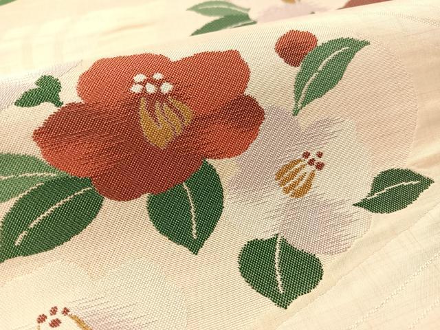 平和屋着物●六通柄袋帯 流水舞花文 正絹 逸品 CABL6255vp