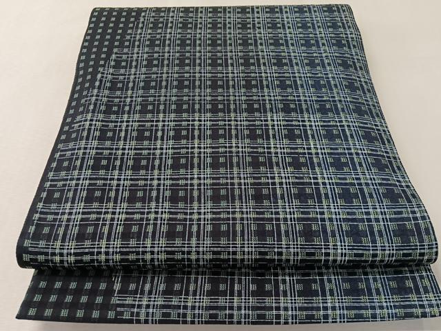 平和屋着物●両面 両方向 全通柄袋帯 藍 吉祥花文 トンボ 正絹 逸品 未使用 CABL6287vp
