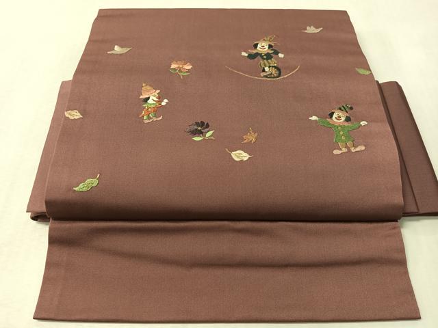 平和屋着物●ワンタッチつけ帯 総刺繍 道化師 金糸 正絹 逸品 CABL6302vp