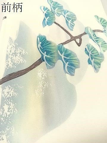平和屋着物●塩瀬 九寸名古屋帯 ろうけつ染 浜松文 正絹 逸品 CABL6329vp