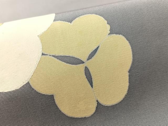 平和屋着物●塩瀬 九寸名古屋帯 舞花文 金彩 正絹 逸品 CABL6344vp