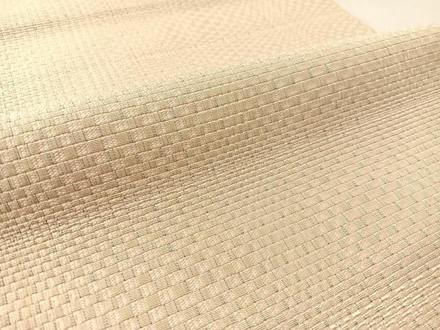 平和屋着物●本場筑前博多織 八寸名古屋帯 市松文様 正絹 逸品 CABL6366vp