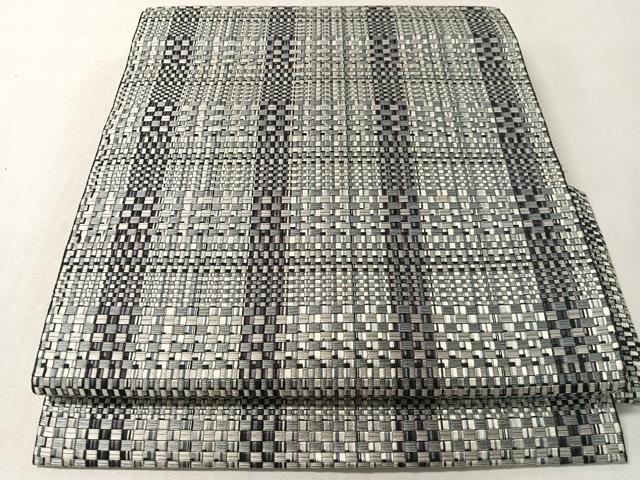 平和屋着物●本場筑前博多織 八寸名古屋帯 間道 正絹 逸品 CABL6368vp