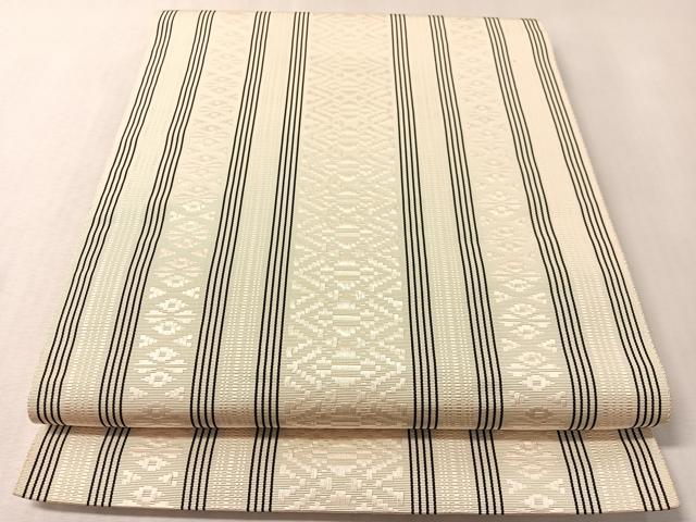 平和屋着物●本場筑前博多織 八寸名古屋帯 献上 正絹 逸品 未使用 CABL6376vp