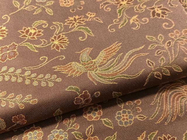 平和屋着物●全通柄 九寸名古屋帯 鳳凰花文 松坂屋扱い 正絹 逸品 CABL6377vp