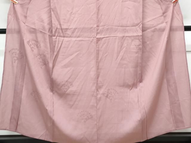 平和屋着物*夏物 中国三大刺繍 スワトウ刺繍 総刺繍 無地絵羽訪問着 紗 立波文 退紅色 正絹 逸品 CABL6764th