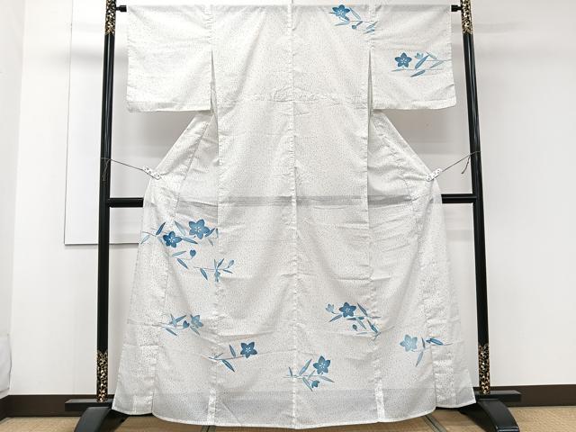 平和屋着物*夏物 訪問着 絽 草花文 洗える着物 CABL6825xi
