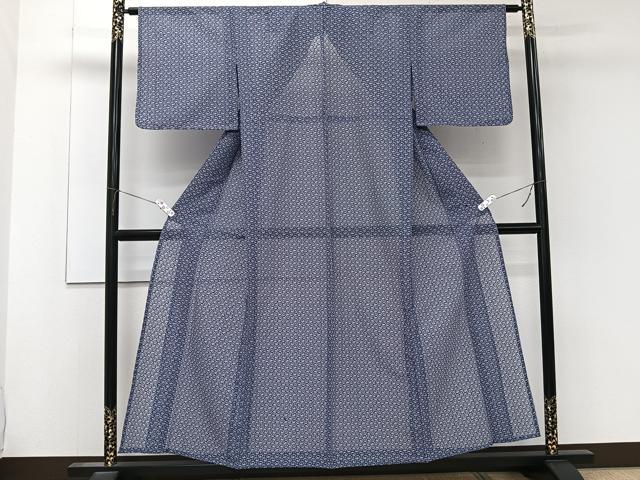 平和屋着物*夏物 小紋 幾何学紋紗 未使用 CABL6832xi