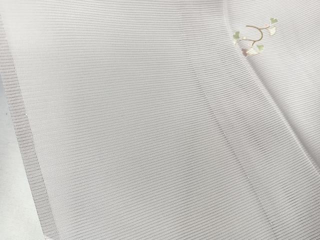 平和屋着物*夏物 小紋 絽 銀杏文 金彩 正絹 逸品 CABL6839xi