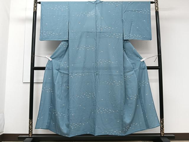 平和屋着物*夏物 小紋 絽 舞花文 正絹 逸品 CABL6844xi